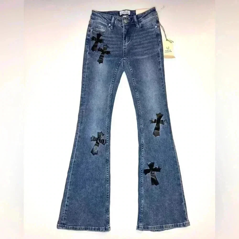 Austin Landing Mid Rise Flare Jean Size- 1